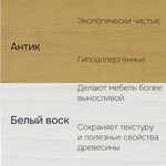 Комод деревянный Тэа с полкой из сосны, 4 ящика