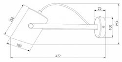 Светильник на штанге Eurosvet Italio 20092/1 черный/античная бронза