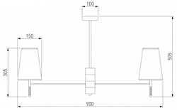 Люстра на штанге Eurosvet Milazzo 60137/8 хром
