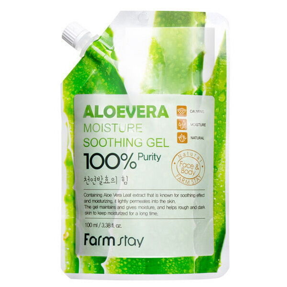 Гель для лица и тела FarmStay Moisture Soothing Gel Aloe Vera, 100мл