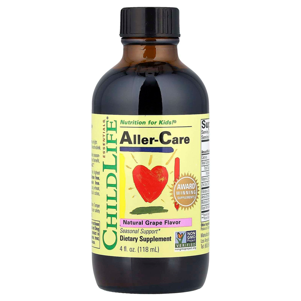 ChildLife Essentials, Aller-Care, натуральный виноград, 118 мл (4 жидк. унции)