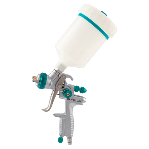 Краскораспылитель AG 901 LVMP профессиональный, гравитационного типа, сопла 1,3 и 1,1 мм// Stels