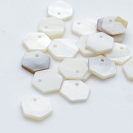 Перламутр, подвеска, размер около 9*8 мм, цена за набор 5 шт