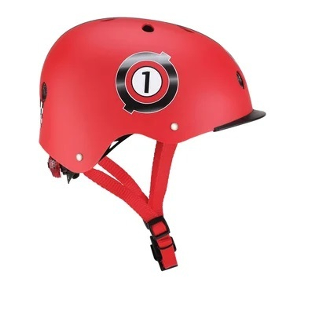 Шлем детский Globber Elite Lights XS/S (48-53CM) красный