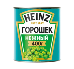 Горошек Heinz зеленый нежный, 400г