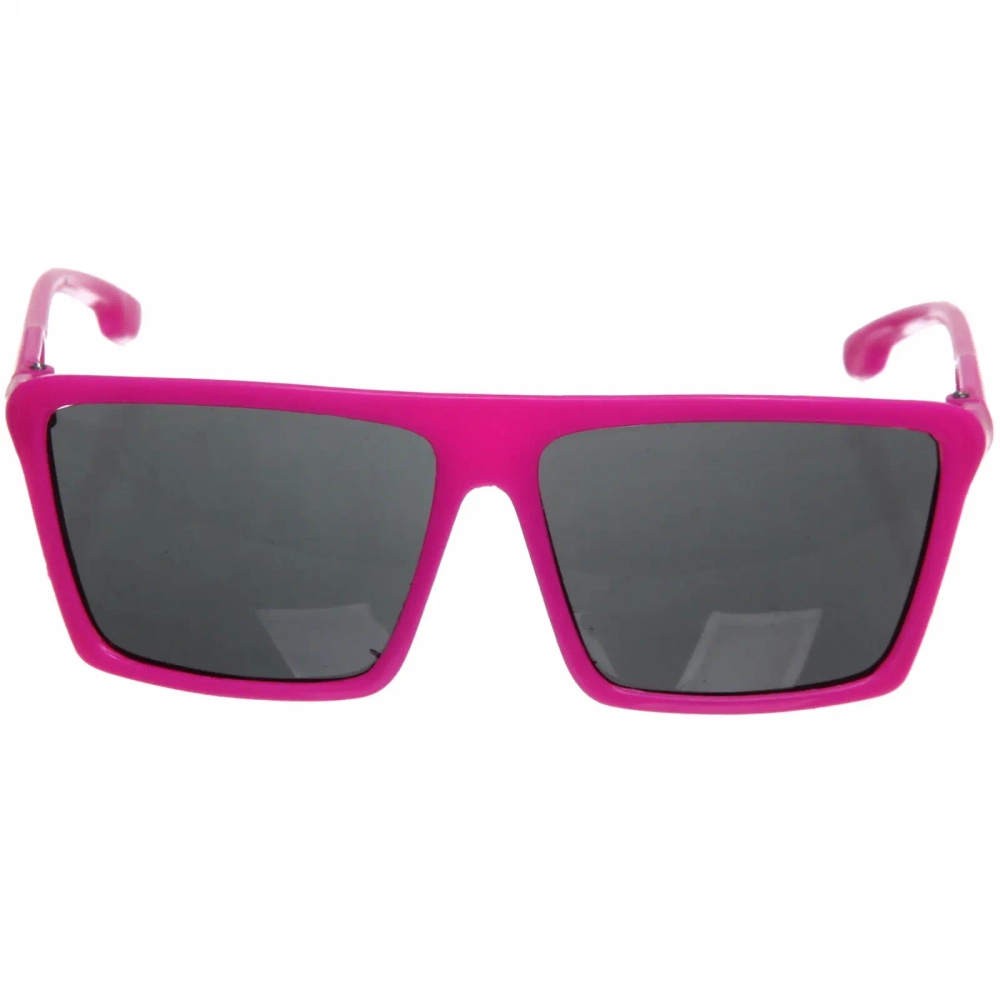 Очки солнцезащитные детские «Мода», однотонные, глянцевые, форма прямоугольная, микс 6 цветов