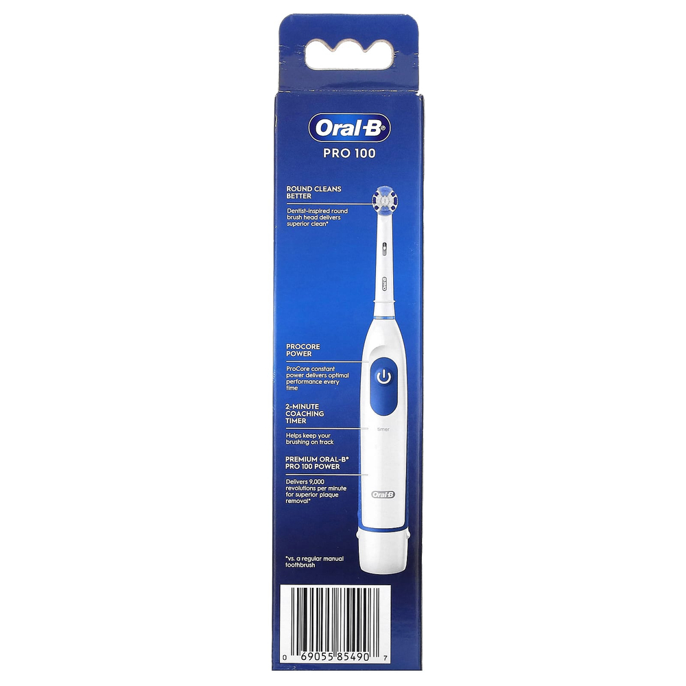 Oral-B, Pro 100, мощная зубная щетка, 1 шт.