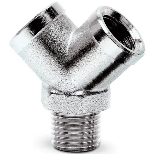 2040 1/4 Тройник резьбовой Y образный ВН/НР/ВН