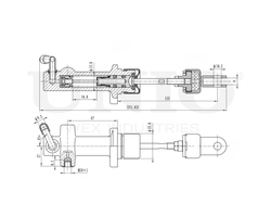 Цилиндр сцепления главный UNIO BRC-10009