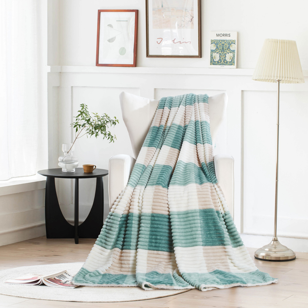 Плед велсофт 150х200 "ПВ22" (300гр/м2)