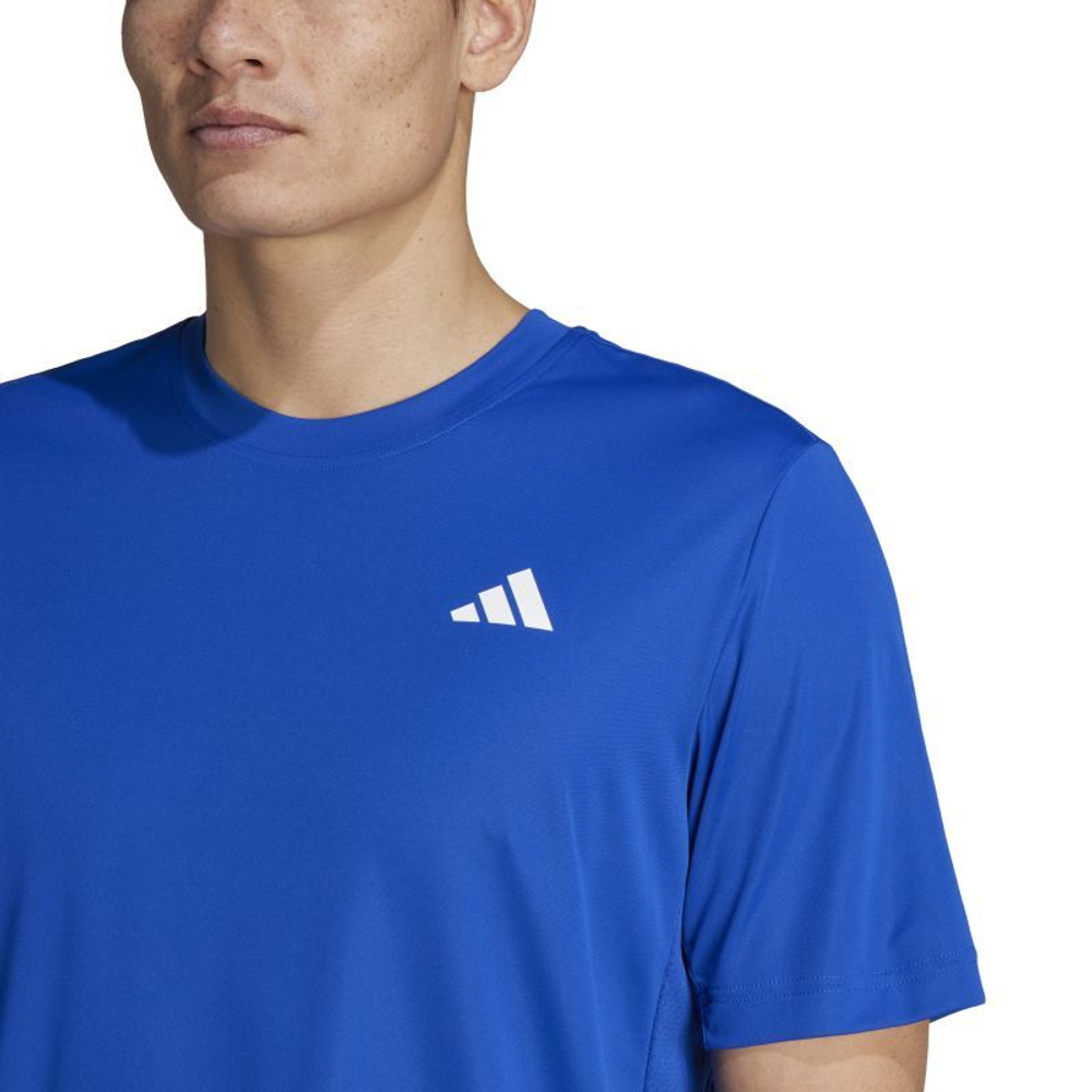 Мужская теннисная футболка Adidas Club 3-Stripes T-Shirt - небесный