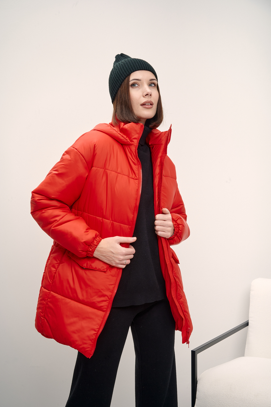 Куртка женская  "Сноу" красный