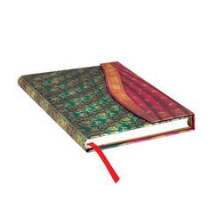 Paperblanks notebook  Varanasi Silks and Saris Ferozi Midi size. Lined