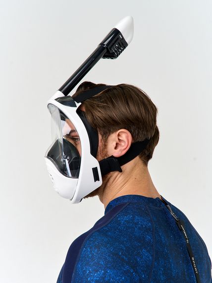 Маска полнолицевая Sargan Планета океан 2.0 белый/черный/черный