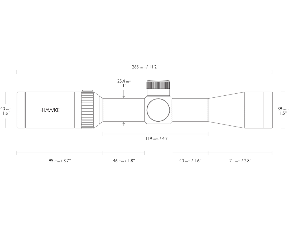 Оптический прицел Hawke Vantage 2-7x32 30/30 (14110)