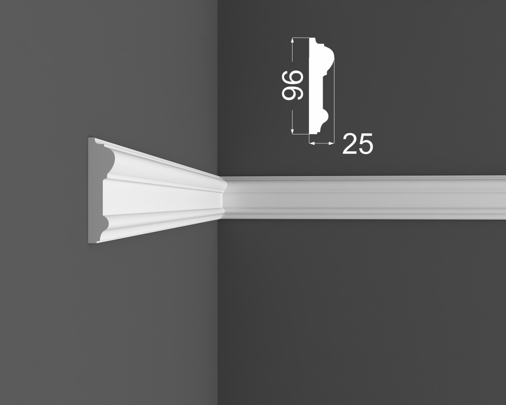 Молдинг МДФ DeArtio под покраску М 7.96.25