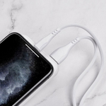 Кабель для iPhone BOROFONE BX37 1м, в оплетке, 012995 Белый