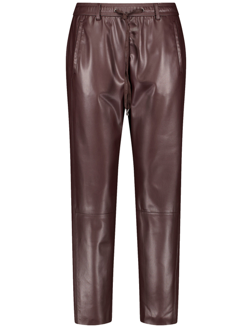 Брюки из экокожи