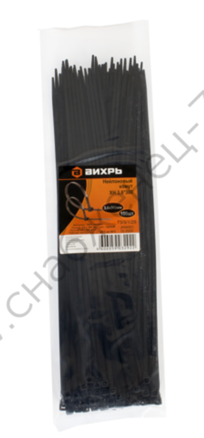 Нейлоновый хомут ХН 3,6х300 Ч