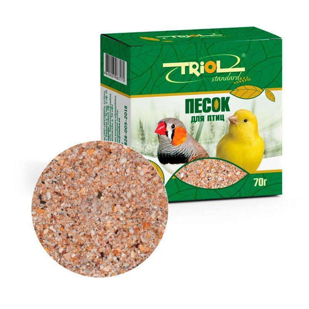 Песок-минеральная подкормка для птиц, 70г, Triol Standard