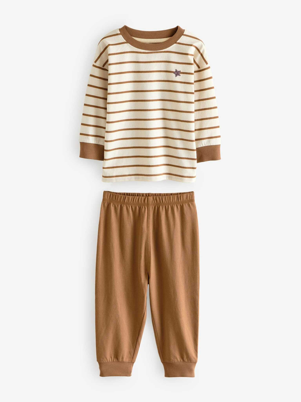 Пижама для мальчика Next B49-052, 3 шт., Бежевый, Сиреневый, Молочный