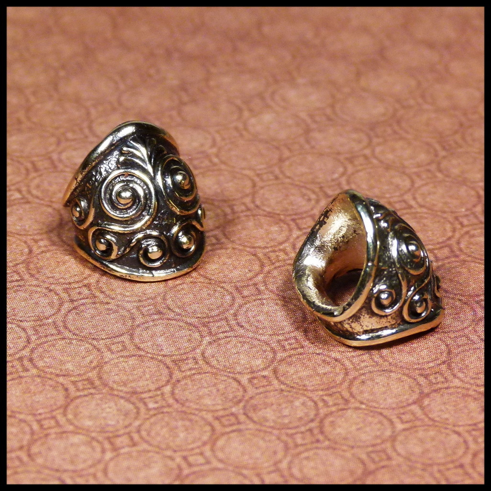 Бусина декоративная для браслетов "Атлантида" , латунь