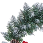 Венок хвойный новогодний «Рождество» 50 см, ПВХ (SQ747-50)