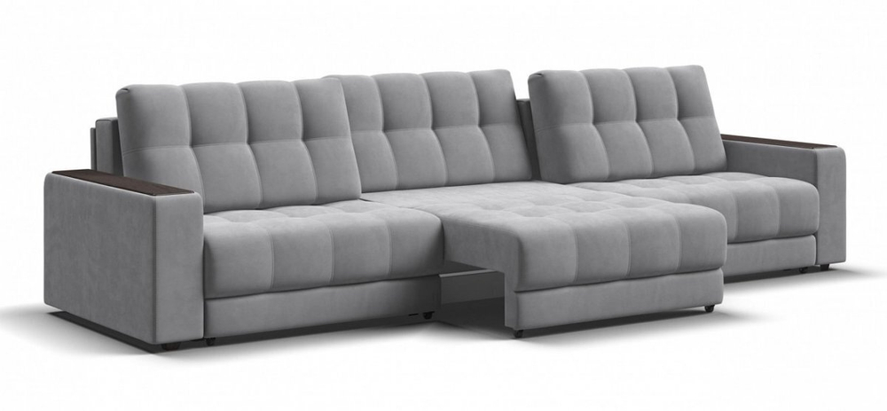 Диван Босс Гранд Велюр Монолит сталь