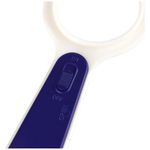 Лупа офисная 50мм, 5-ти кратное увеличение, с подсветкой, пластиковая оправа, Спейс