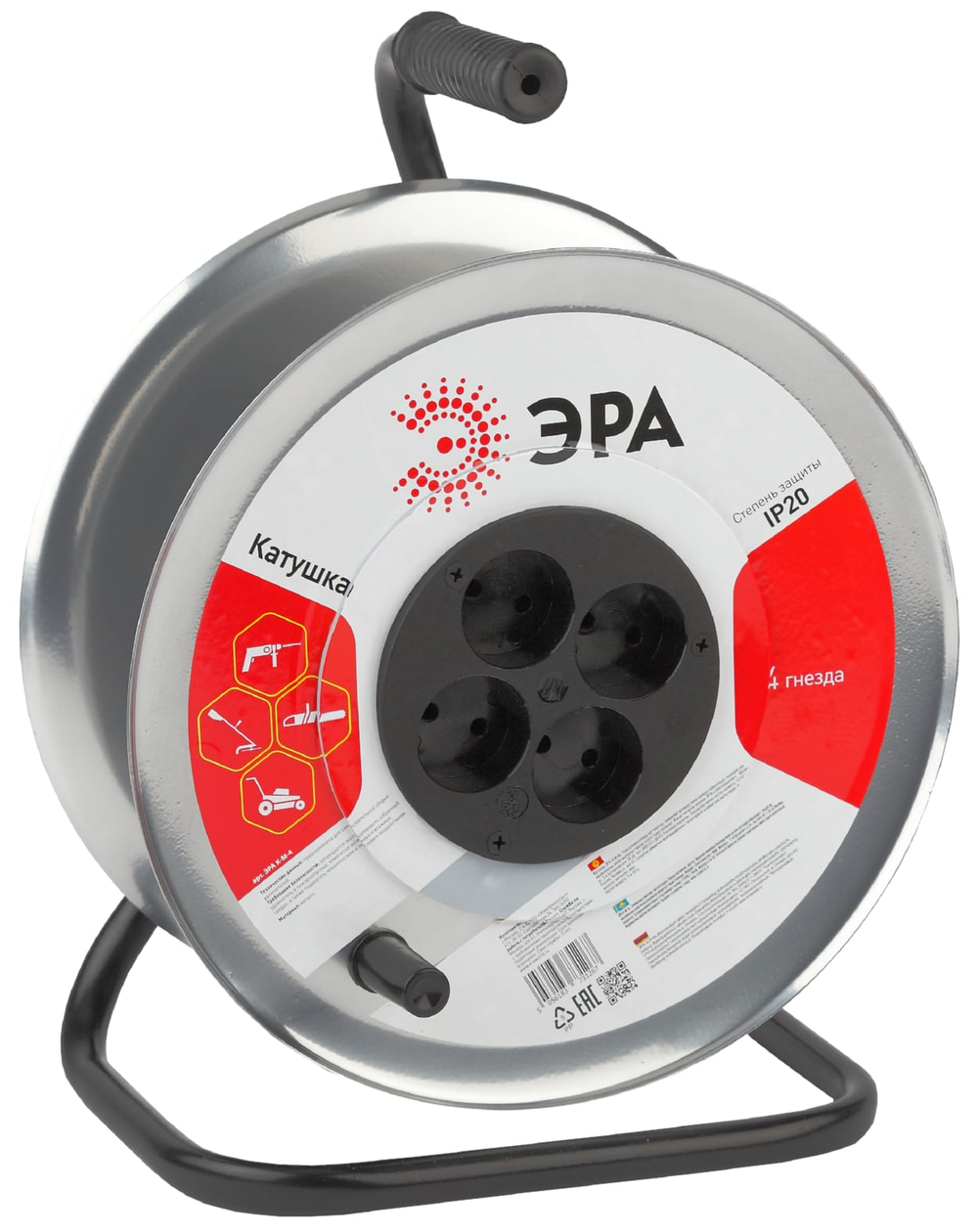 Катушка металлическая б/з 4 гнезда Эра К-М-4