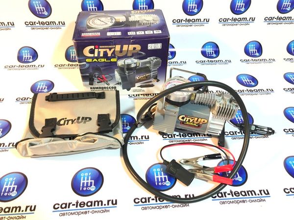Компрессор автомобильный большой мощности "City Up" 215ватт / 40л/мин