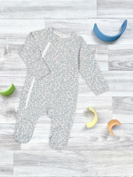 Комбинезон Mjölk Sleep and Play Blue Leopard, уценка