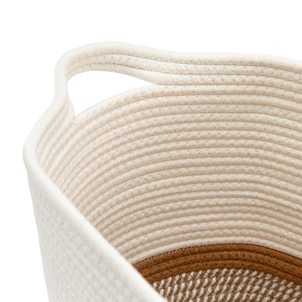 Корзина для хранения Bergenson Bjorn Kerit 45х35.5см белая/бежевая