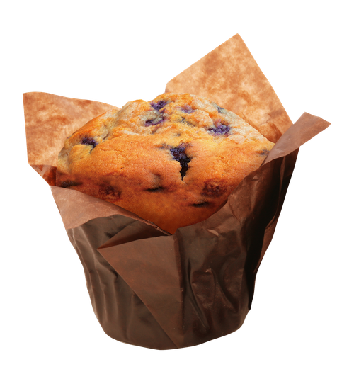 Маффин сливочный с черникой, 90гр, 20шт/кор, в ИУ