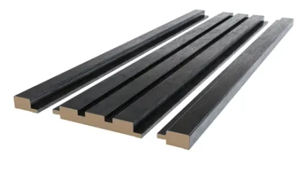 Реечная стеновая панель МДФ, Лофт Черный, 2800*116*16