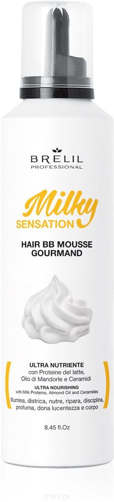 Brelil Numéro увлажняющая пена для непослушных и вьющихся волос Milky Sensation Hair BB Mousse