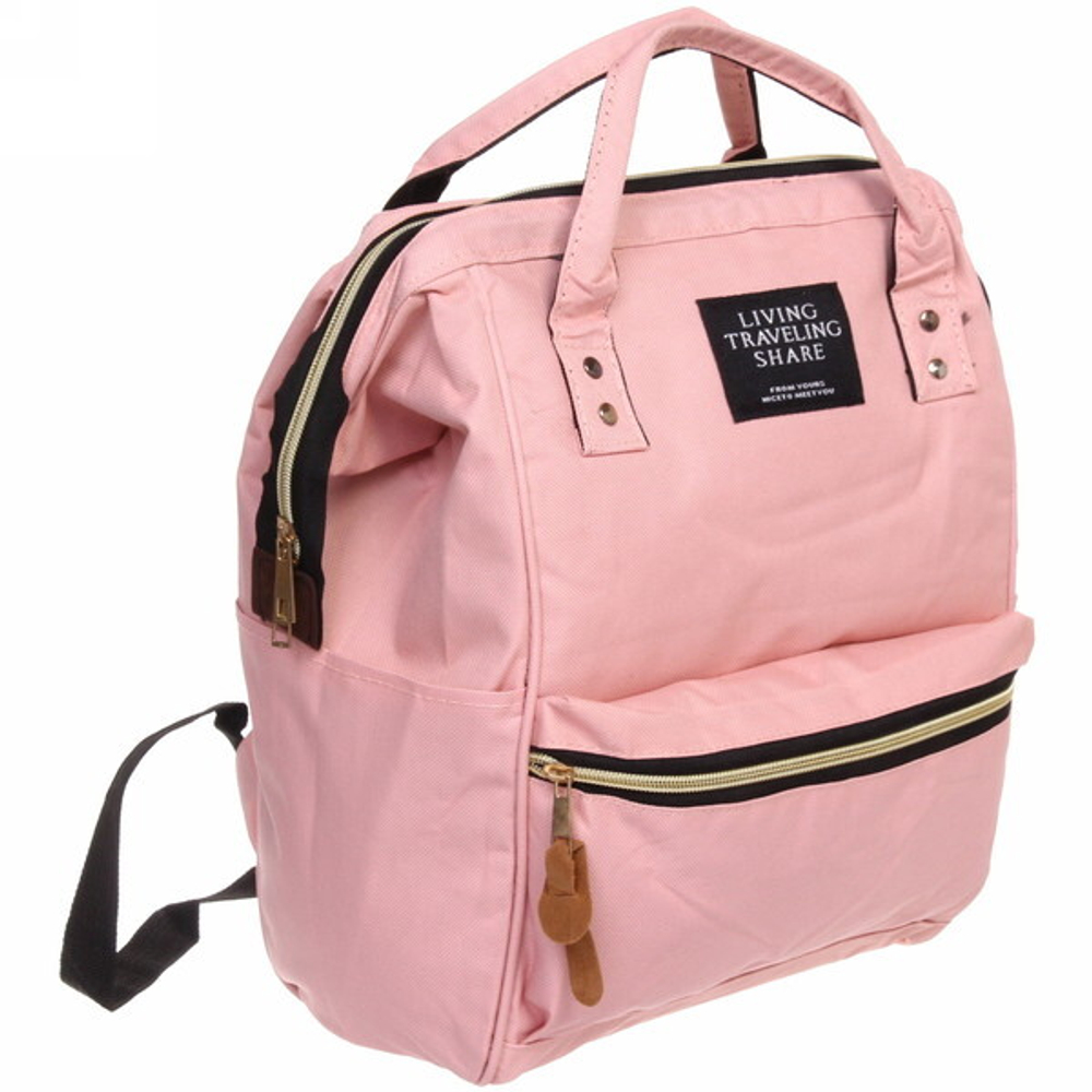 Рюкзак городской «Fashion city», цвет пудровый, 34*26*17см