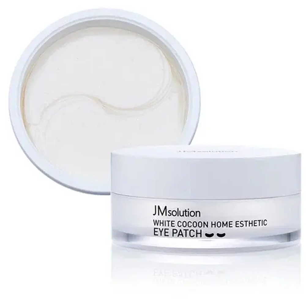 Патчи гидрогелевые с протеинами шёлка JM SOLUTION Silky Cocoon Home Esthetic Eye Patch (60шт)