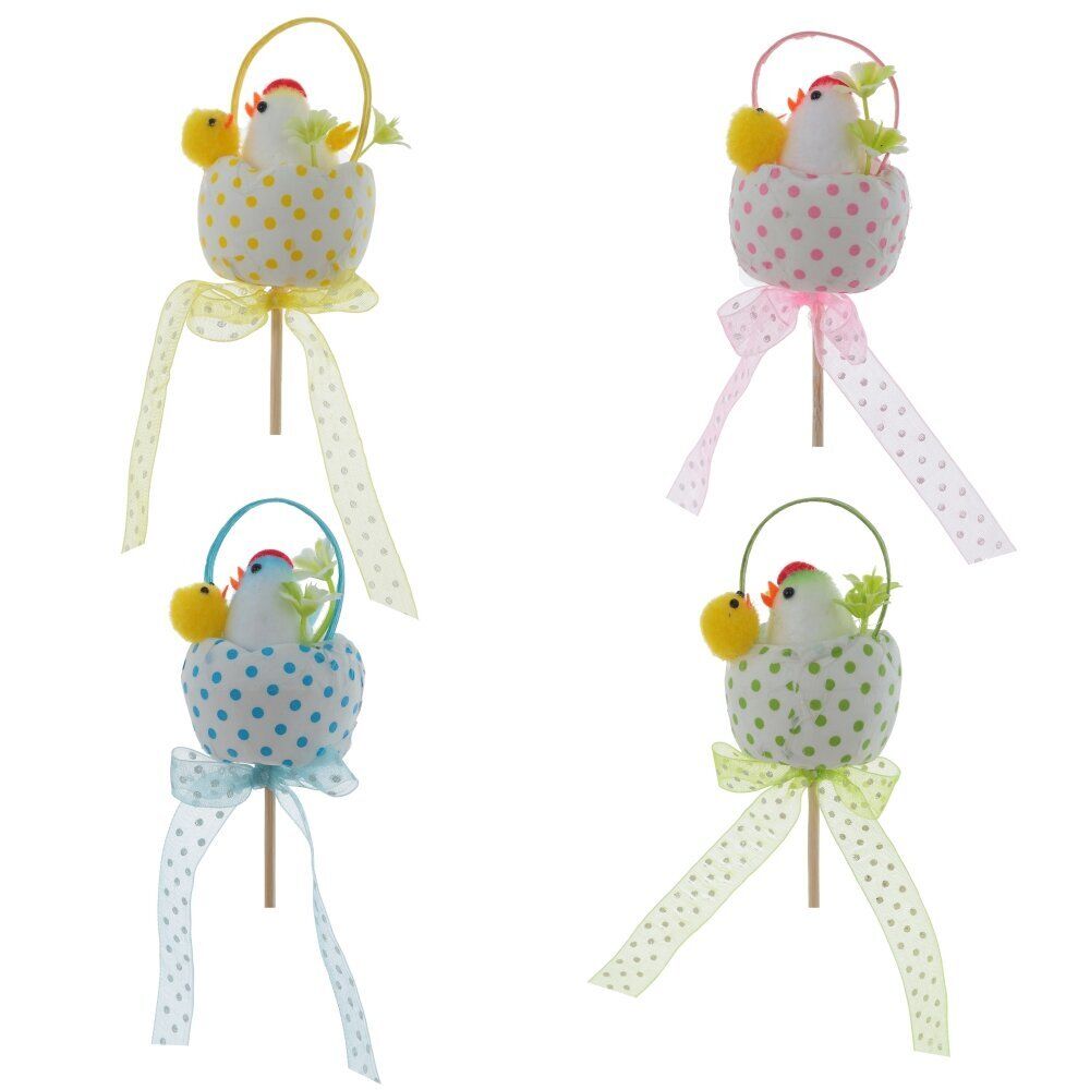 GAEM Изделие декоративное (вставка) "Яйцо пасхальное" (4*7) (блок 12 шт), L5 W5 H26 см, 4в.