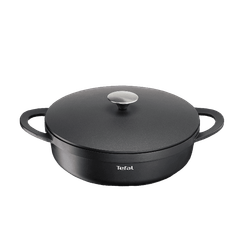 Сотейник с крышкой из алюминия и с силиконовыми ручками Tefal Pro Cook 28 см E2187275