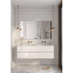 Тумба Armadi Art Valessi 140см 837-140-W, Белый глянец