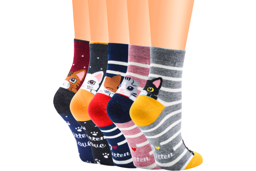 Носки Funfur Cats в наборе 5 пар