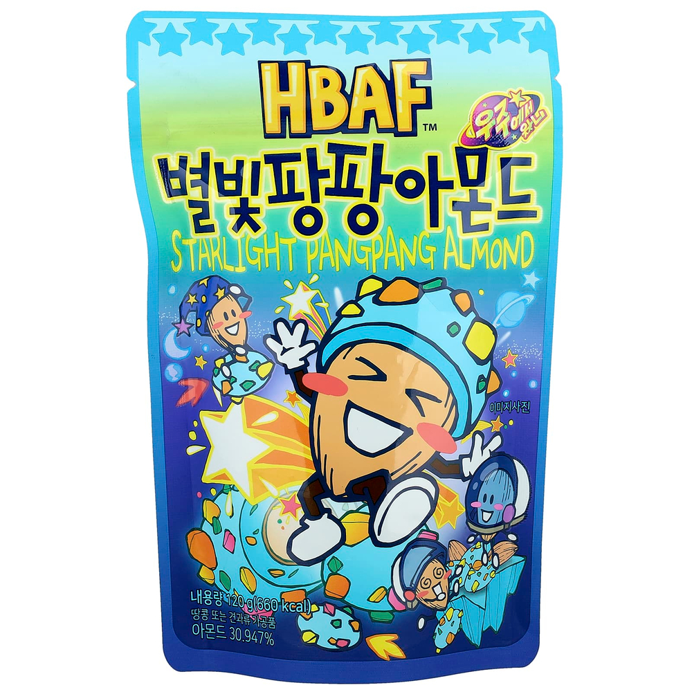 HBAF, Миндаль Starlight Pangpang, 120 г