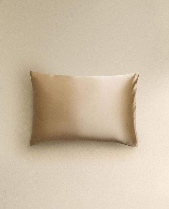 ZARA HOME НАВОЛОЧКА ИЗ 100% ТУТОВОГО ШЕЛКА, ЗОЛОТОЙ