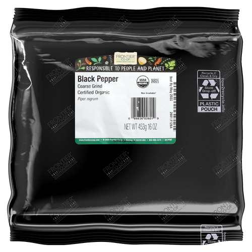 Frontier Co-op, органический черный перец, крупного помола, 453 г (16 унций)