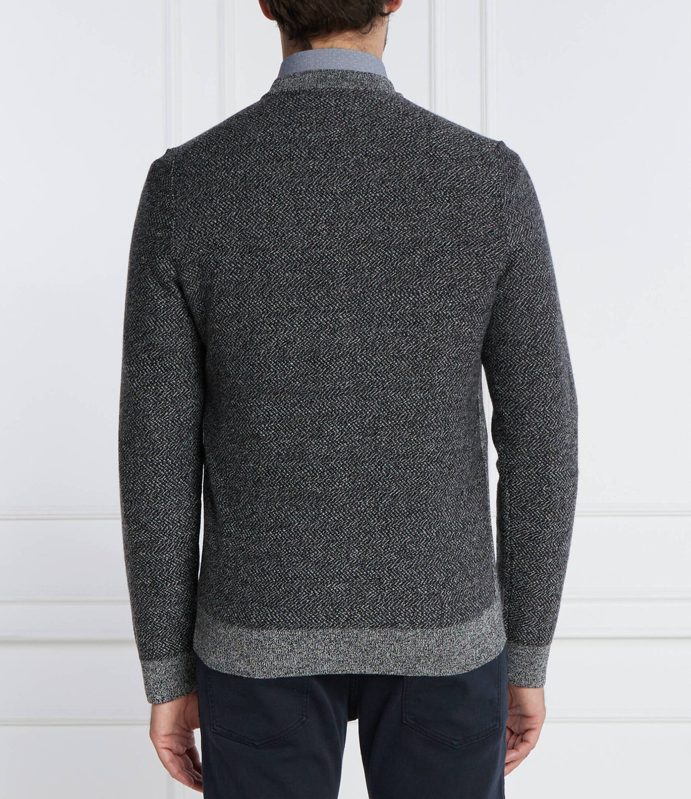 Хлопковый свитер marameo BOSS BLACK - графитовый(50500662)