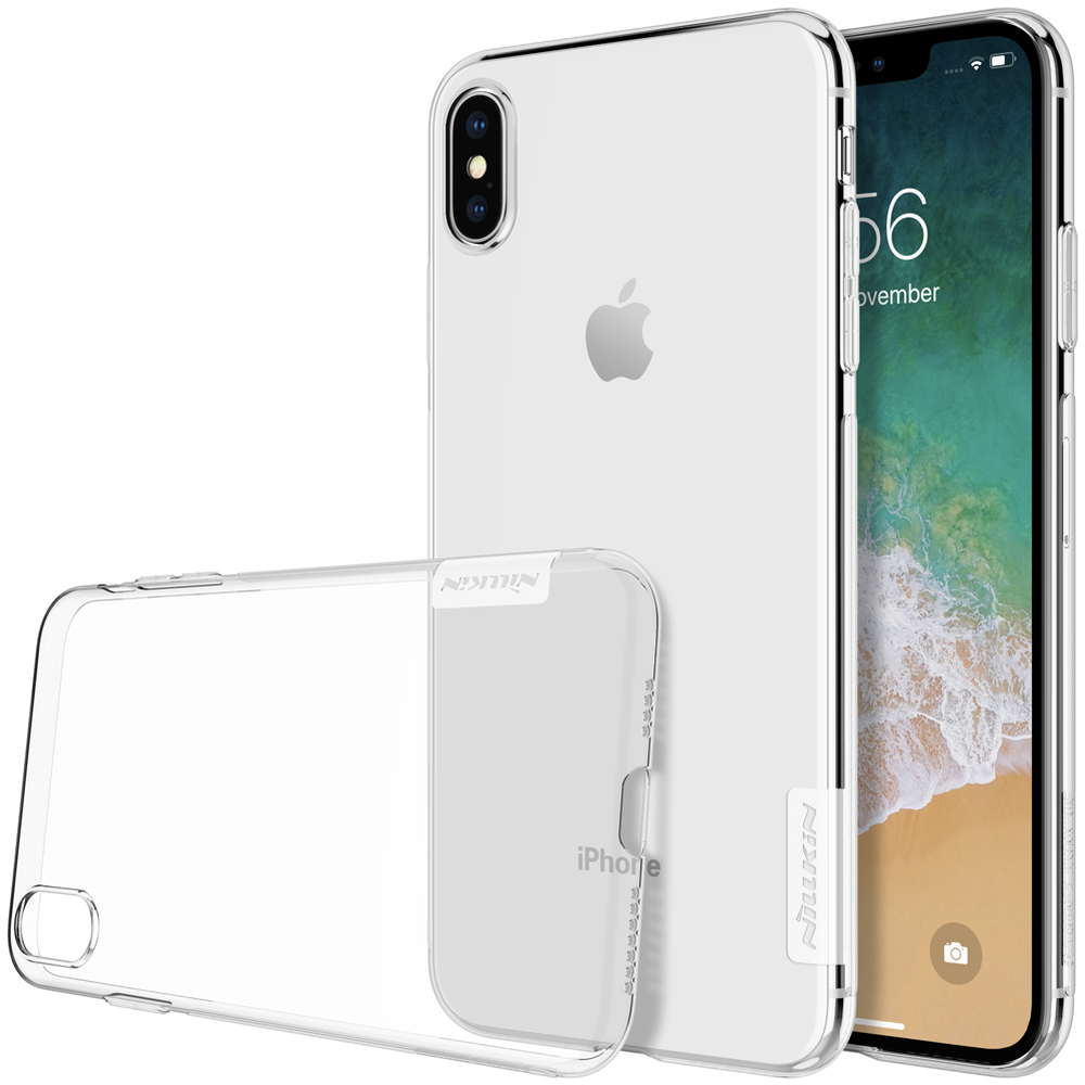 Мягкий чехол прозрачный Nillkin для телефона iPhone XS Max серии Nature TPU