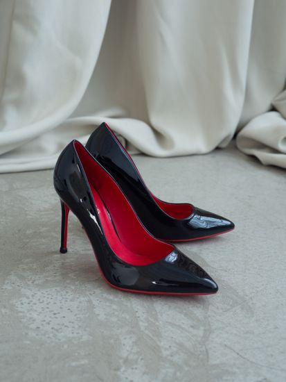 Женские туфли лодочки на шпильке - SHSS1002-010-lak-bl