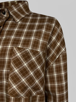 Рубашка Lan Lan 9136 удлиненная в клетку