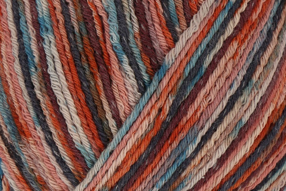 Пряжа Regia Cotton Color (02412/Марокко), 72% хлопок, 18% полиамид, 10% полиэстер, 100г/420м